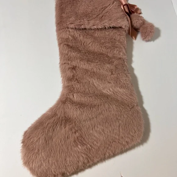 Victoria's Secret Pink Faux Fur Holiday Stocking - Picture 4 of 14